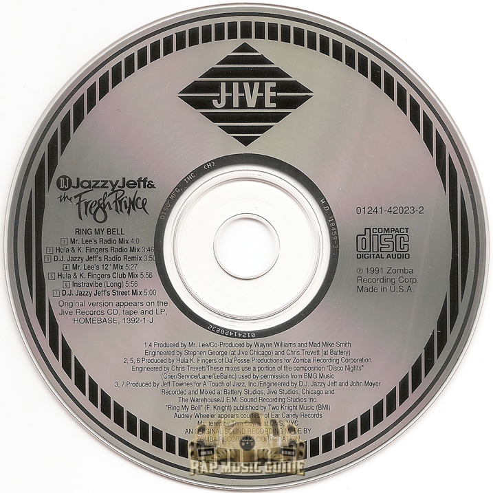 DJ Jazzy Jeff & The Fresh Prince - Ring My Bell: Single. CD | Rap Music ...