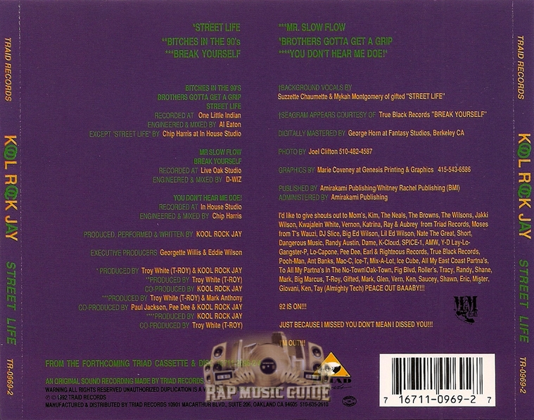 Kool Rock Jay: Street Life: CD Kool Rock Jay: Street Life: CD