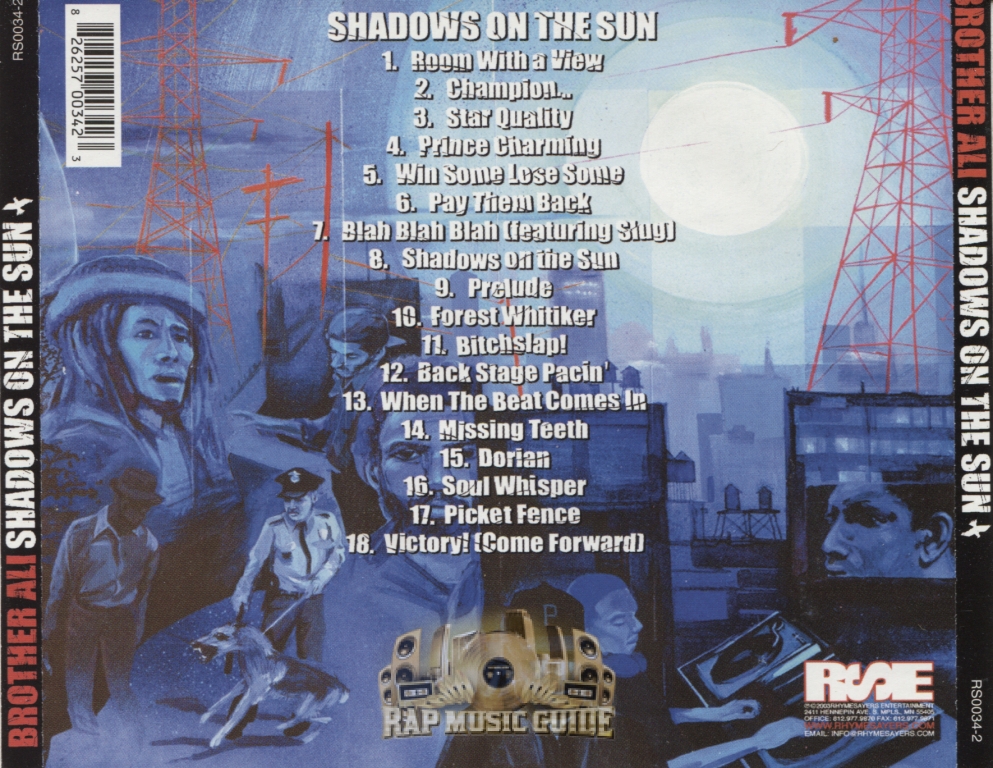 Pasture Ballade hund Brother Ali - Shadows On The Sun: CD | Rap Music Guide