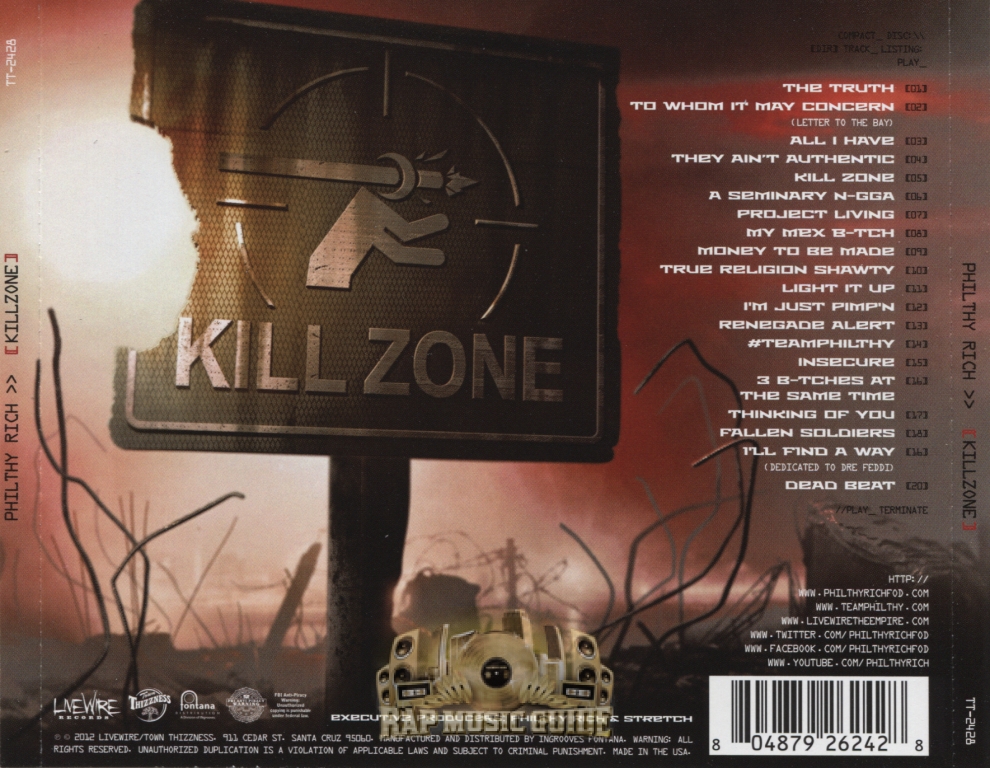 Philthy Rich - Kill Zone: The Leak Lyrics and Tracklist