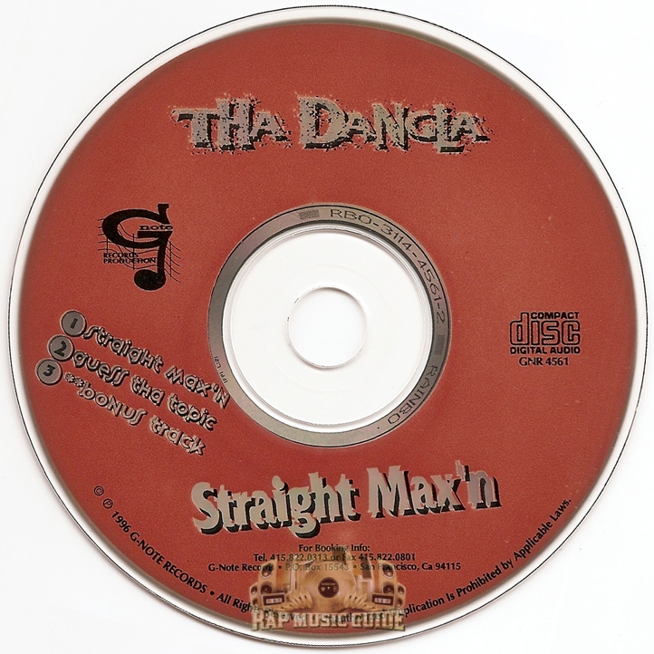 Tha Dangla Straight Max n Single CD Rap Music Guide