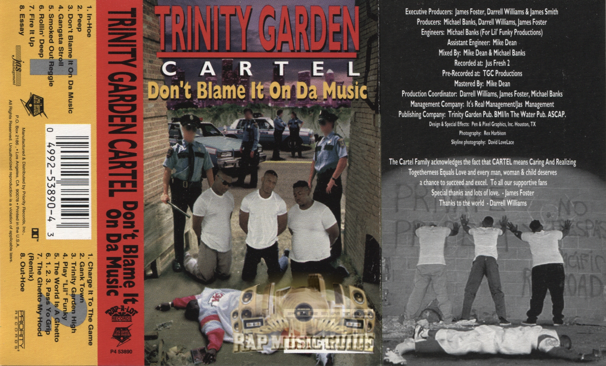Trinity Garden Cartel Don T Blame It On Da Music Cassette Tape