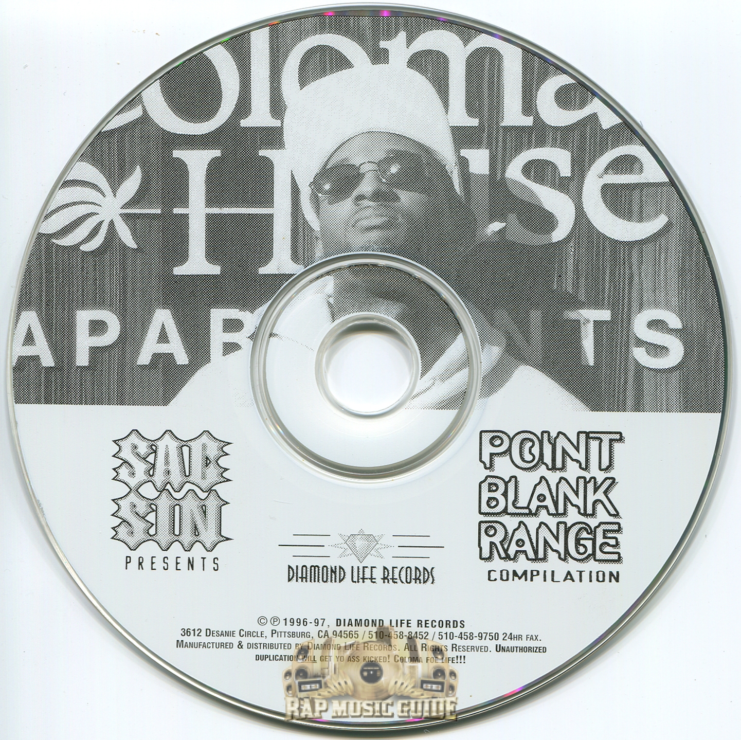 Curiosity highlight sunflower Sac Sin - Point Blank Range Compilation: CD | Rap Music Guide