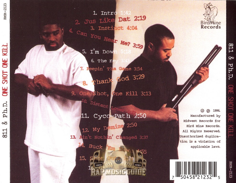 811 & Ph.D. - One Shot One Kill: CD | Rap Music Guide