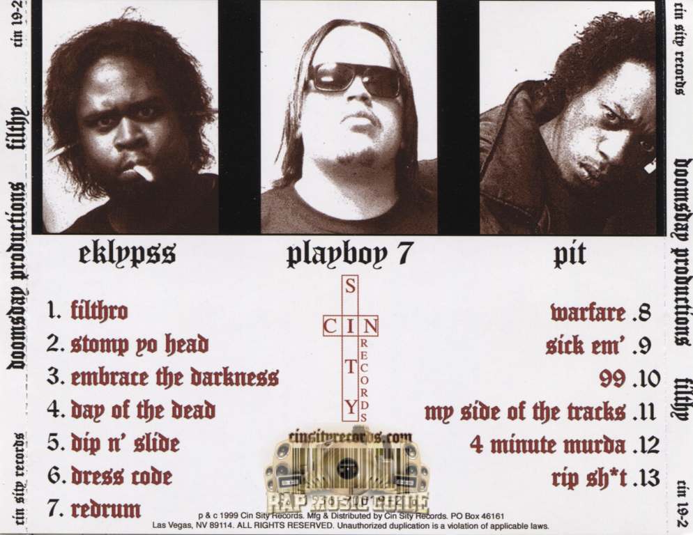 Doomsday Productions - Filthy: Re-Release. CD | Rap Music Guide Doomsday Productions - Filthy: Re-Release. CD | Rap Music Guide