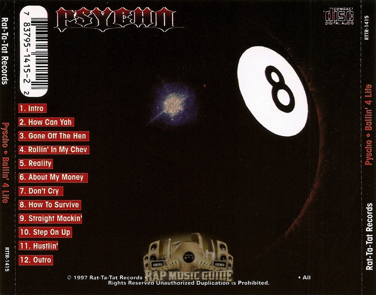 Psycho - Ballin' 4 Life: Bootleg. CD | Rap Music Guide