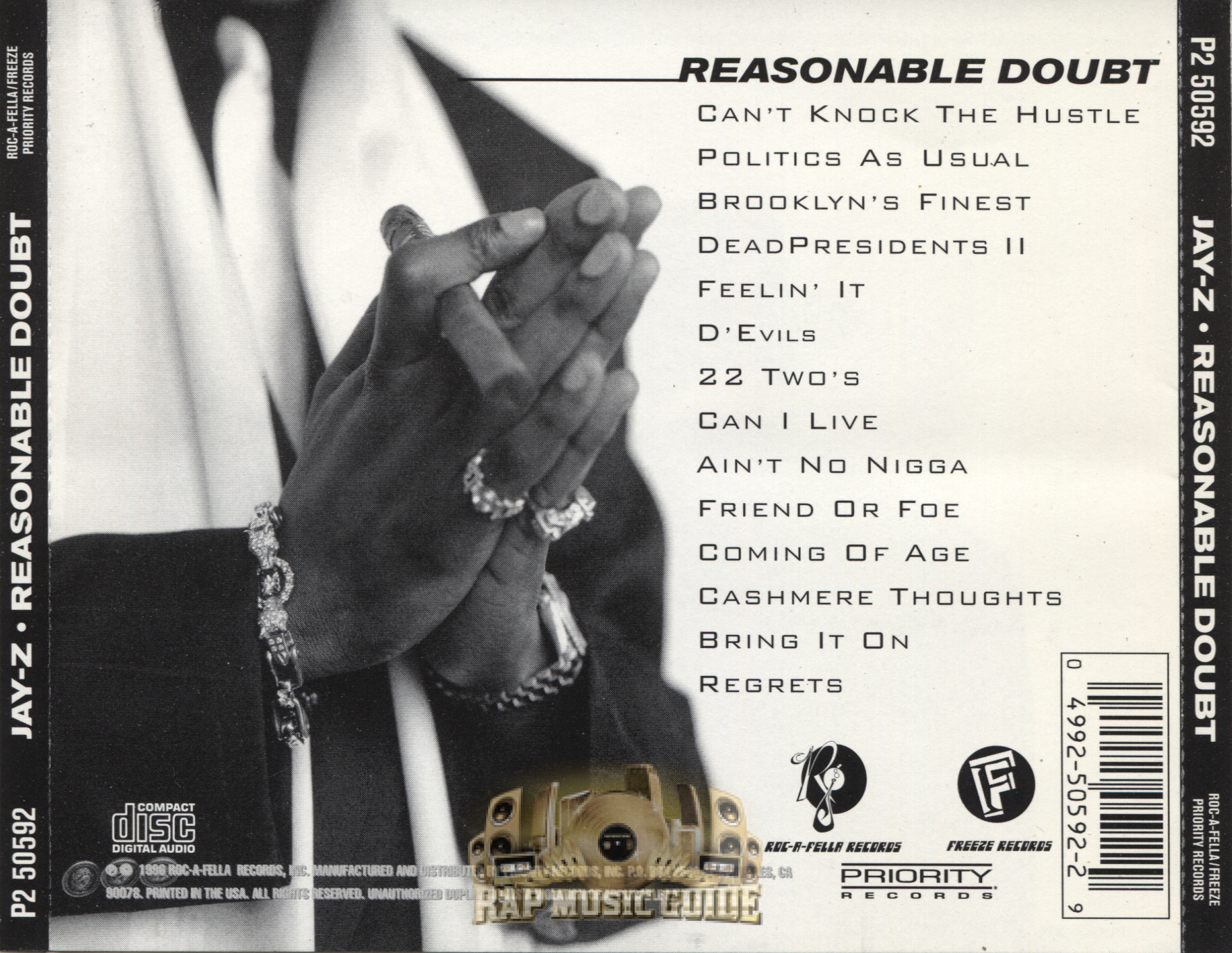 Reasonable doubt track listing