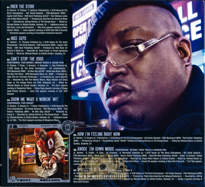 E-40 - Revenue Retrievin': Night Shift [explicit] - CD - Explicit Lyrics -  NEW 852020002034