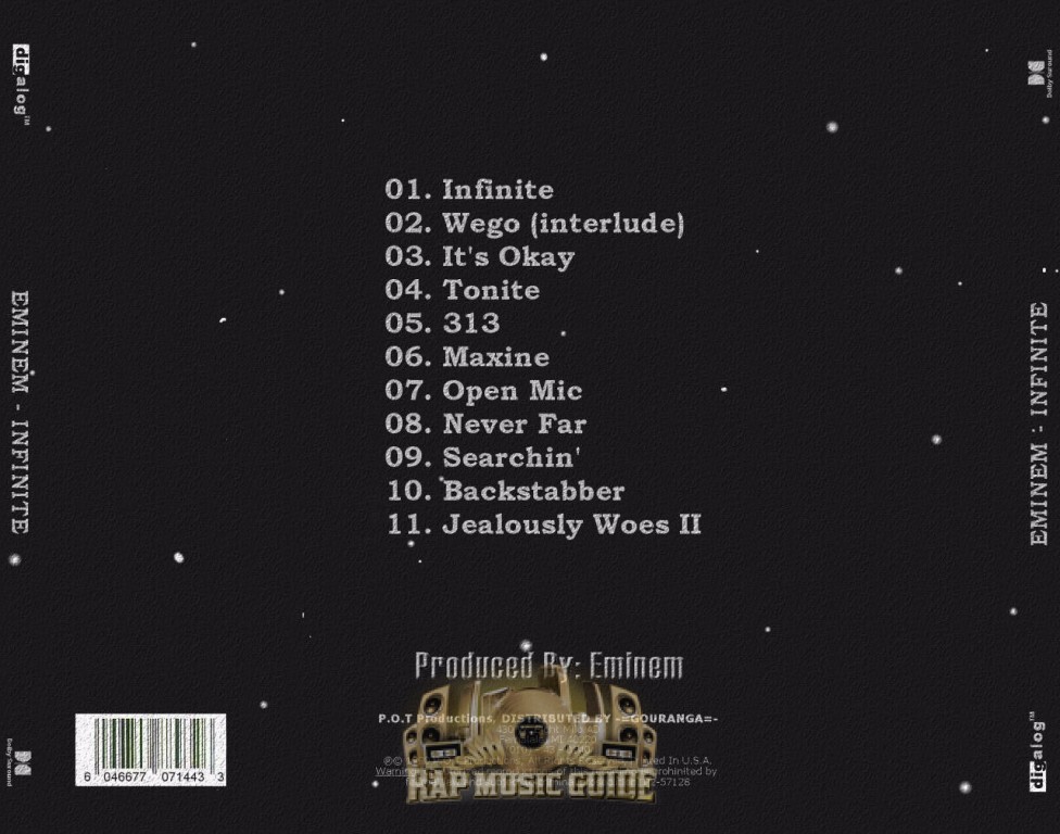 Eminem - Infinite: 1st Press. CD | Rap Music Guide