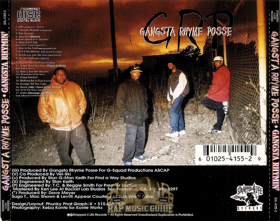 Gangsta Rhyme Posse - Gangsta Rhymin': CD | Rap Music Guide