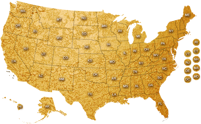The Rap Map of the USA