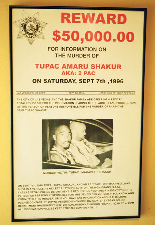 Tupac Reward Poster
