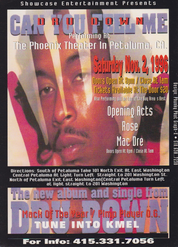 Dru Down can you feel me flyer