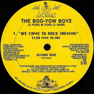 Boo-Yow Boyz - We Came To Rock (Remix)