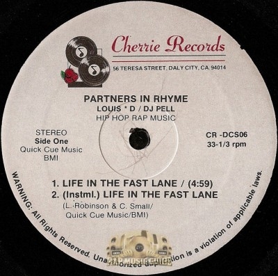 Partners In Rhyme - Life In The Fast Lane