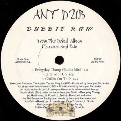 Ant Dub - Dubbie Raw