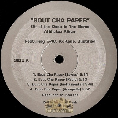 Justified - Bout Cha Paper / Playa Hatin