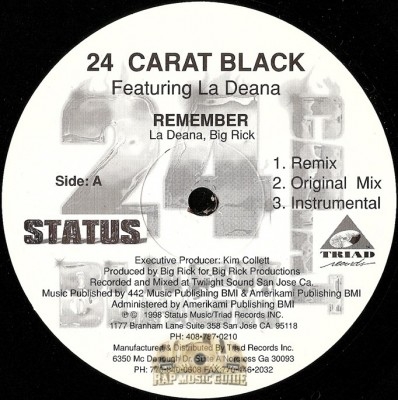 24 Carat Black - Remember