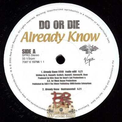 Do Or Die - Already Know