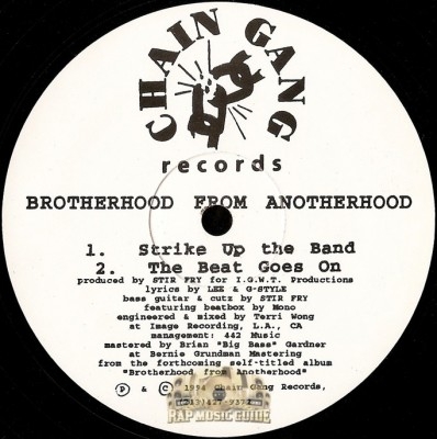Brotherhood From Anotherhood - Strike Up the Band / The Beat Goes On