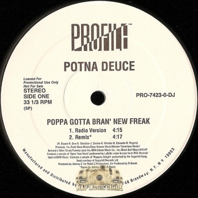 Potna Deuce - Poppa Gotta Bran' New Freak
