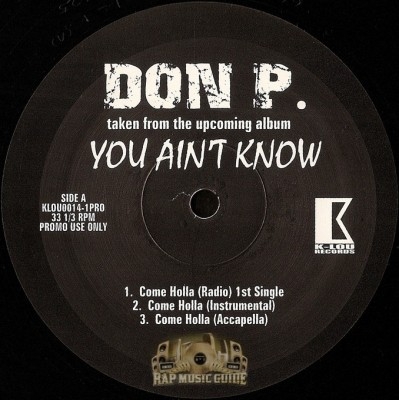 Don P - You Ain't Know EP