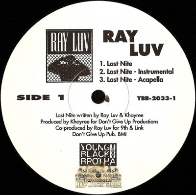 Ray Luv - Last Nite