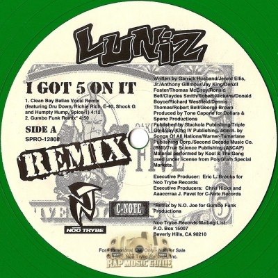 Luniz - I Got 5 On It Remix