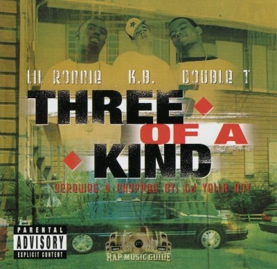Lil' Ronnie, K.B., Double T - Three Of A Kind: Screwed & Chopped