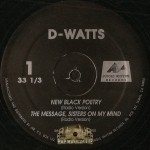 D-Watts - New Black Poetry