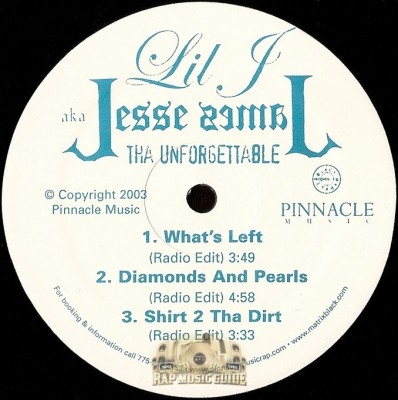 Lil J aka Jesse James - Tha Unforgettable EP
