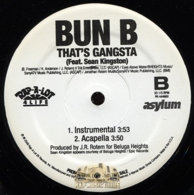 Bun B - That's Gangsta