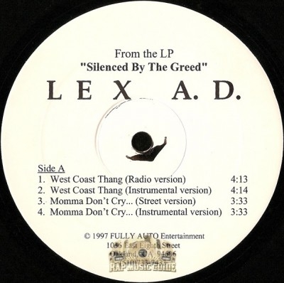Lex A.D. - Silenced By The Greed EP