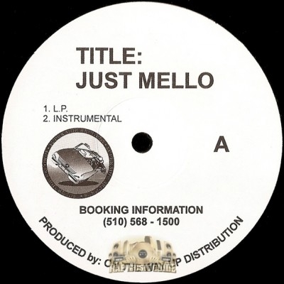 Just Mello - U Can't Miss Me / Happiness