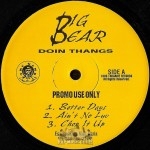 Big Bear - Doin Thangs EP