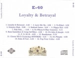 E-40 - Loyalty & Betrayal