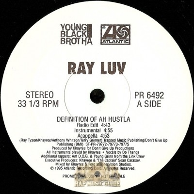 Ray Luv - Definition Of Ah Hustla