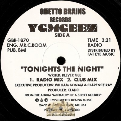 YGM Geez - Tonights The Night