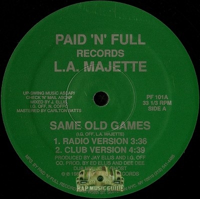 L.A. Majette - Same Old Games