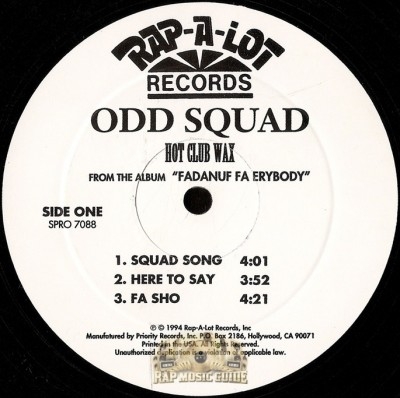 Odd Squad - Fadanuf Fa Erybody: Hot Club Wax