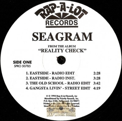 Seagram - Reality Check EP