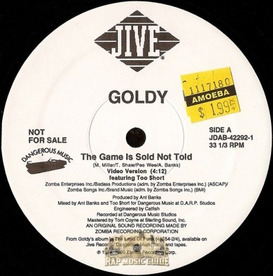 Goldy - The Game Is Sold Not Told