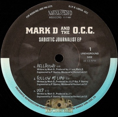 Mark D and the O.C.C. - Sadistic Journalist EP