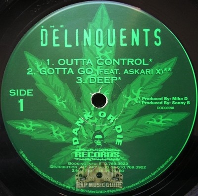 Delinquents - Outta Controll EP