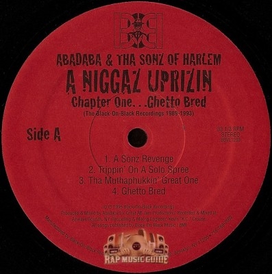 Abadaba & Tha Sonz Of Harlem - A Niggaz Uprizin - Chapter One...Ghetto Bred