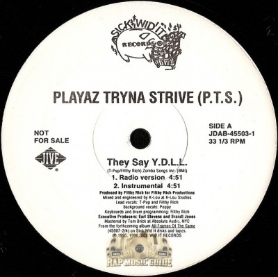 Playaz Tryna Strive - They Say Y.D.L.L. / Feel Ness Real