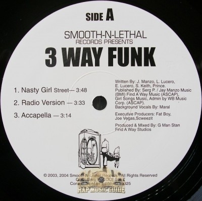 3 Way Funk - Nasty Girl / Real Playaz