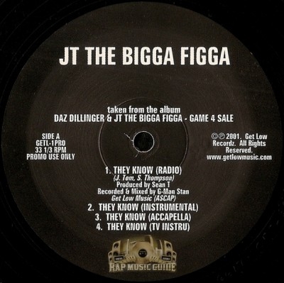 JT The Bigga Figga - They Know / Ain't Hearing It