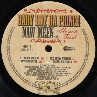 Baby Boy Da Prince - Naw Mean