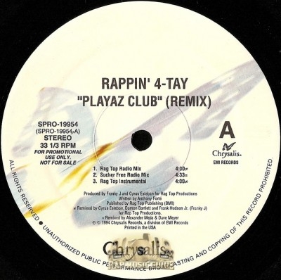 Rappin' 4-Tay - Playaz Club (Remix)
